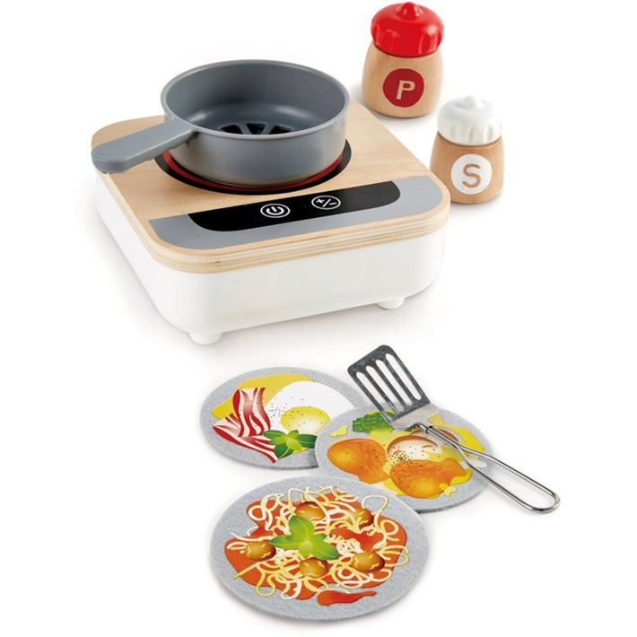  هيب -تعلم الطبخ مع هذا الموقد الواقعي مع مقلاة