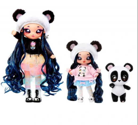 نا! نا! نا! مجموعة لعب عائلة الباندا العائلية من مفاجأة