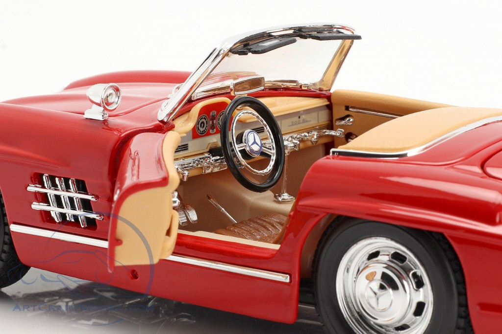 بوراجو 1/18 سيارة مرسيدس بنز 300 SL-  احمر