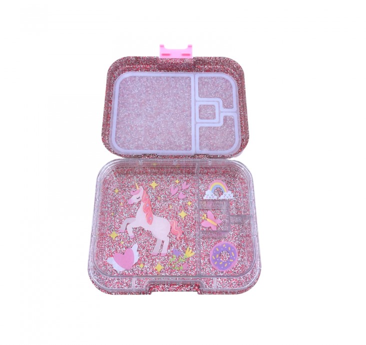 صندوق طعام اربع اقسام لامع