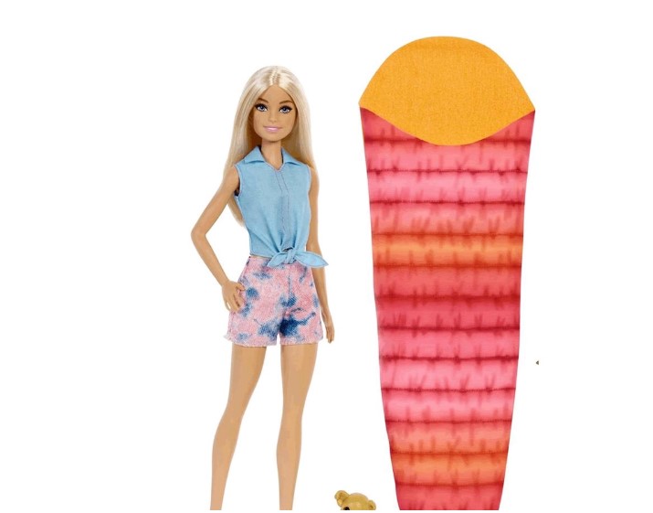 barbie camping doll