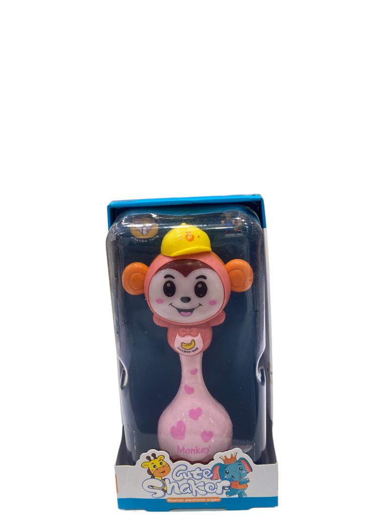 monkey cute shaker musical electronic organ with light &amp; music include battery