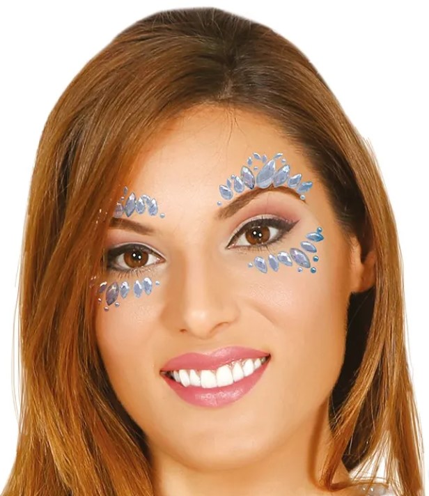 SILVER ADHESIVE FACE JEWELLERY