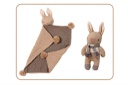 Baby Threads Taupe Bunny Gift Set
