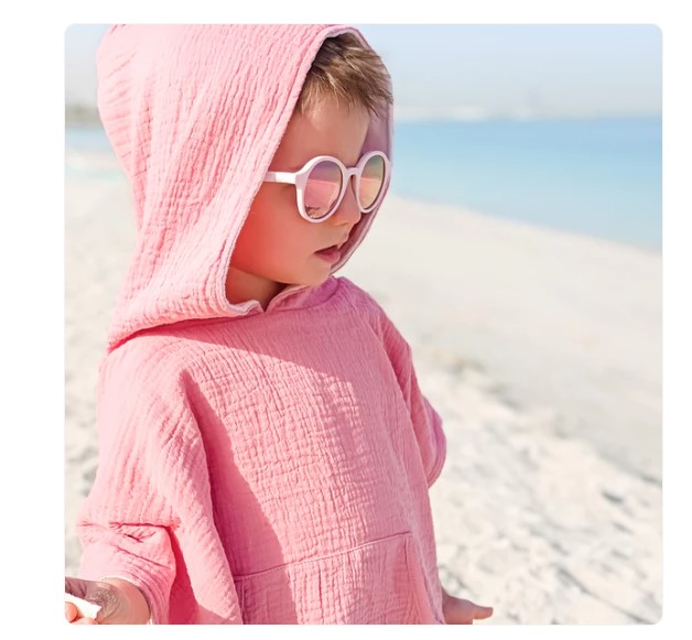 ليتل سول-نظارات شمسية للأطفال وردي عاكس