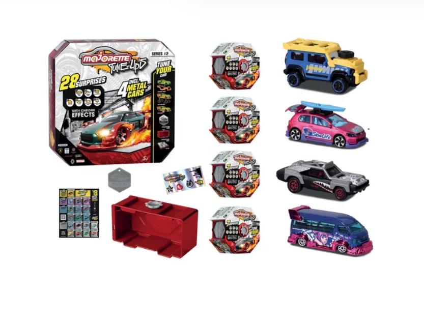 مجموعة من 4 سيارات معدنية ماجوريت