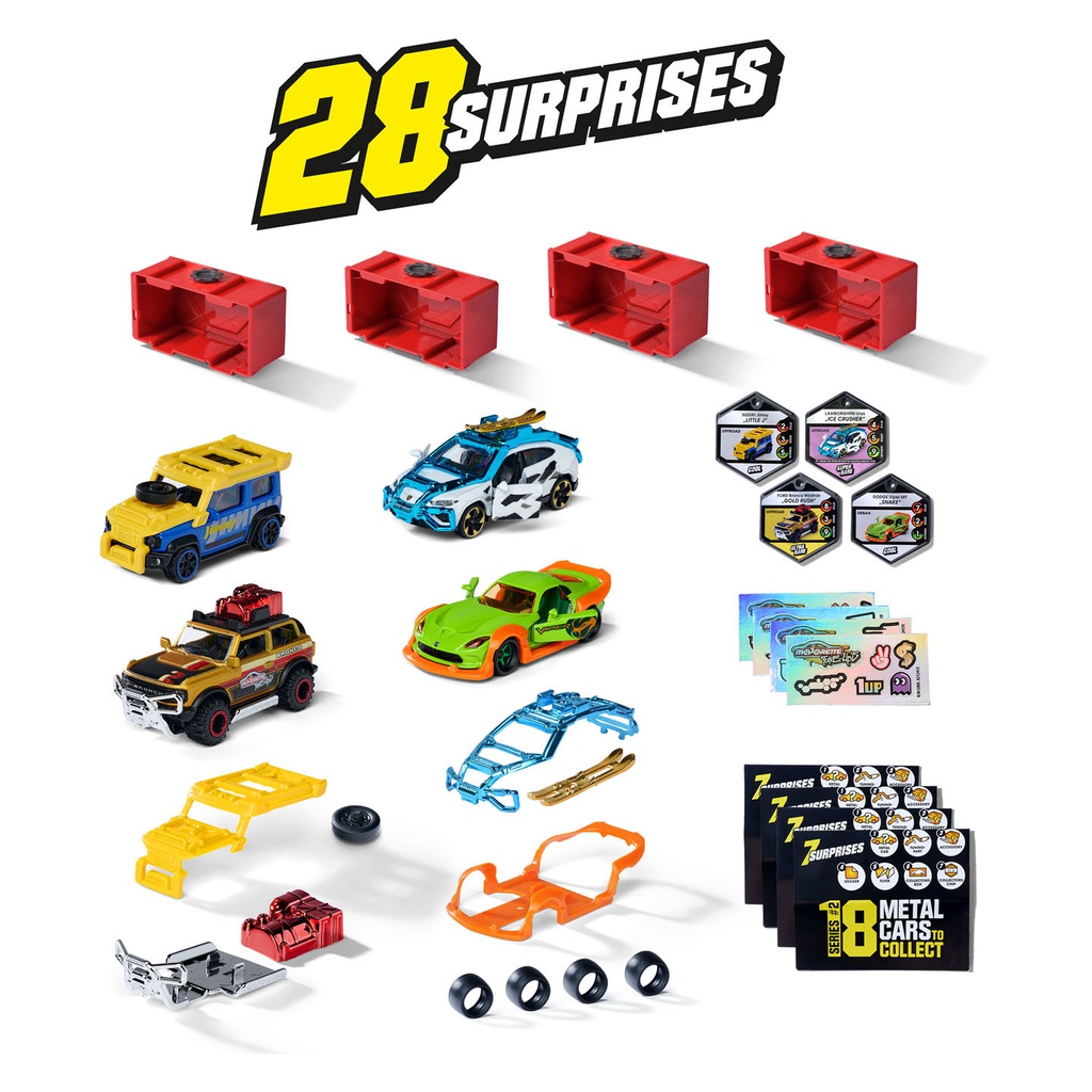 مجموعة من 4 سيارات معدنية ماجوريت