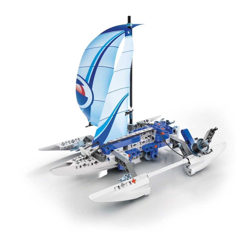 مجموعة مختبر الميكانيكا لبناء مركبة مائية تريماران-130-قطعة