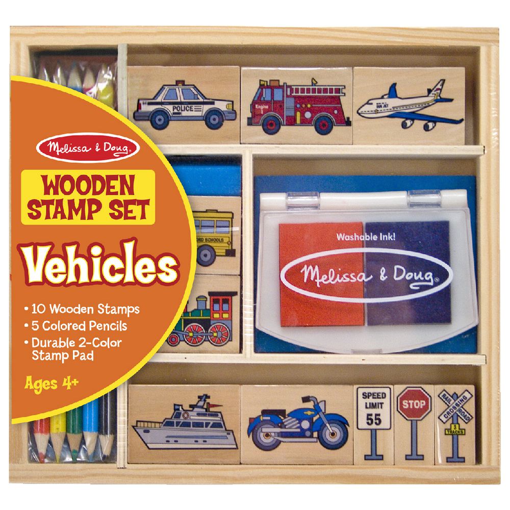Melissa and Doug Vehicle Stamp Set