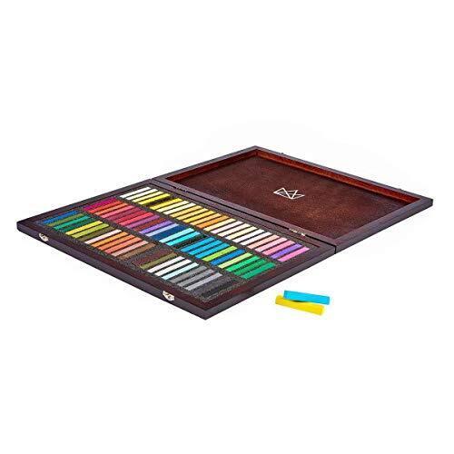 الوان باستيل علبة خشب 72 KINGART ARTIST