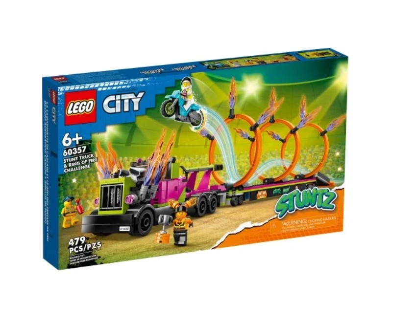 شاحنة ليغو سيتي ستانت وحلقة تحدي النار