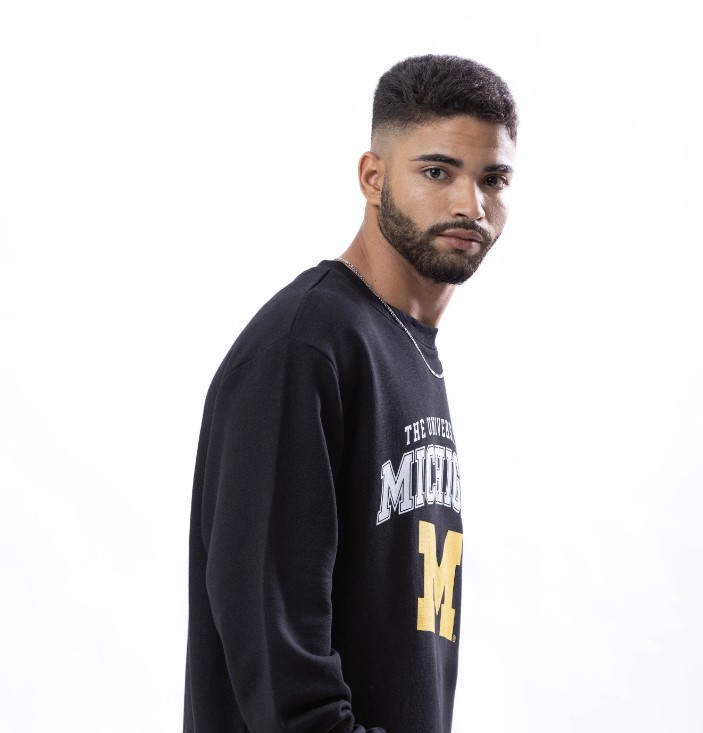 سويت شيرت كبير الحجم للرجال من ميشيغان