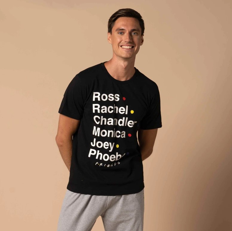 طقم بجامة رجالي طويل فريندز