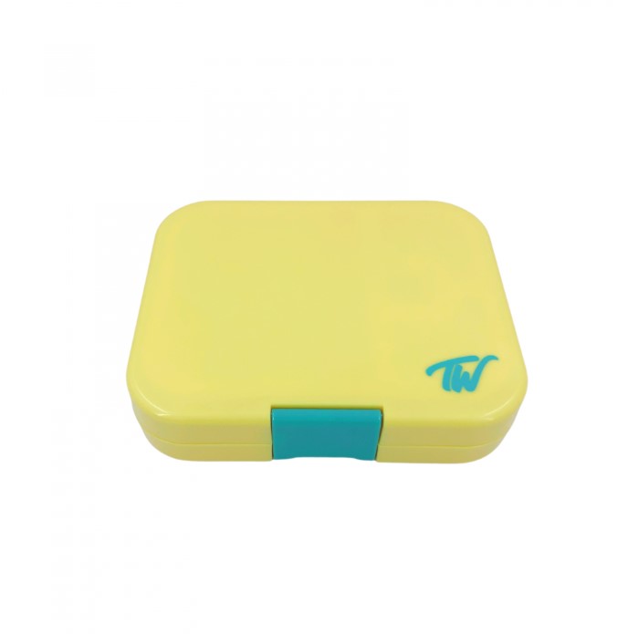 تايني ويل - صندوق طعام أربع أقسام أصفر