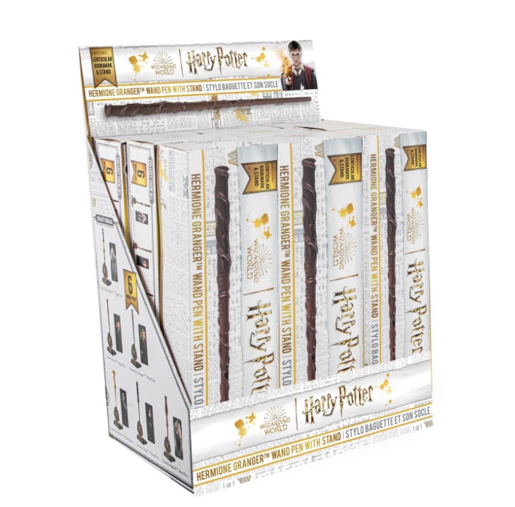 Cinereplica: Wand Pen with stand display box of 9pcs - Hermione