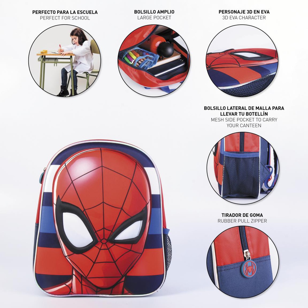 KIDS BACKPACK 3D SPIDERMAN 25.0 X 31.0 X 10.0 CM
