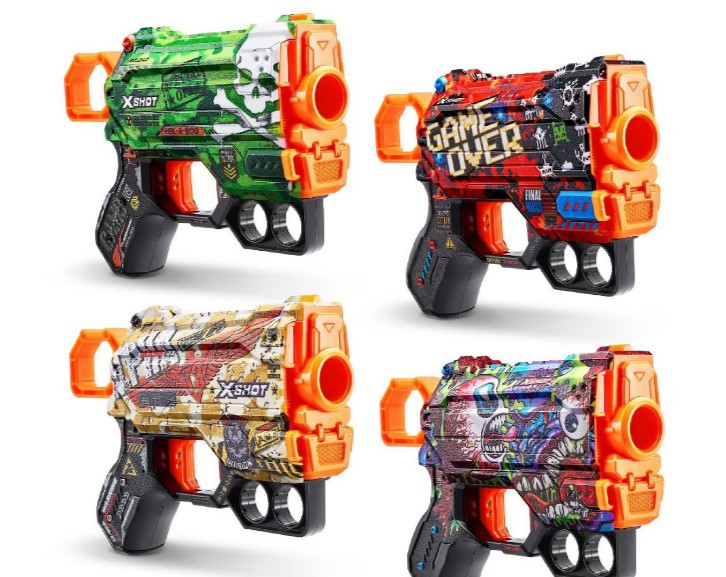 اكس شوت سكينز مينيس مجموعة من 4 قطع مع 24 سهم