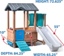 WOODLAND ADVENTURE PLAYHOUSE&amp;SLIDE