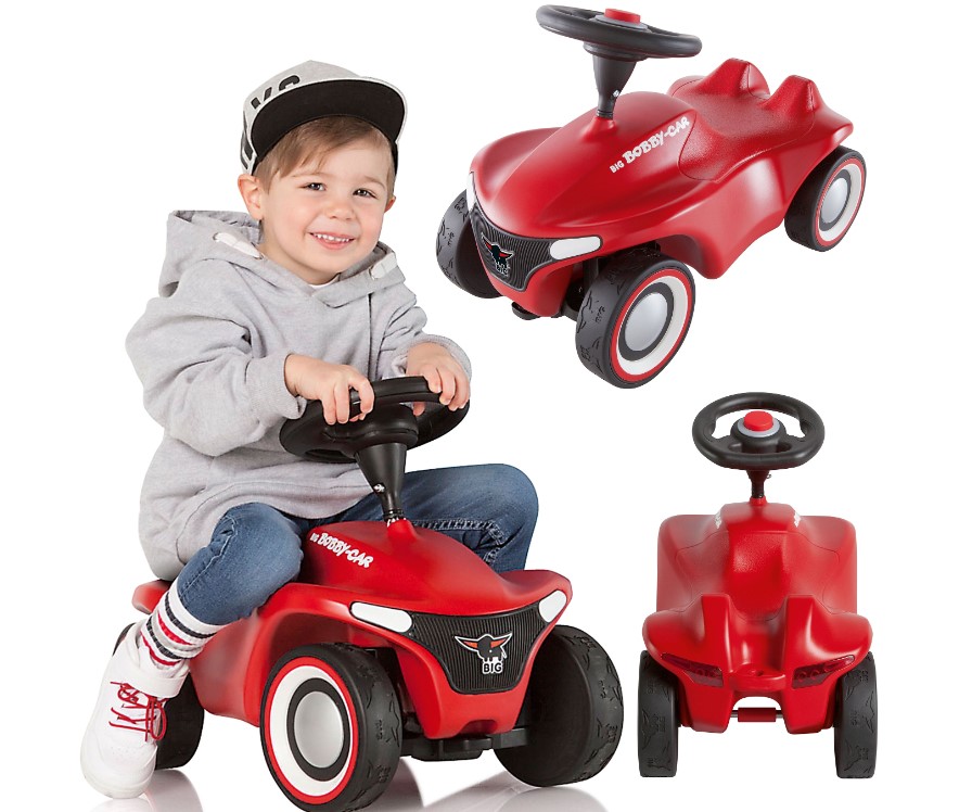 سيارة ركوب أطفال بيج نيو باللون الأحمر