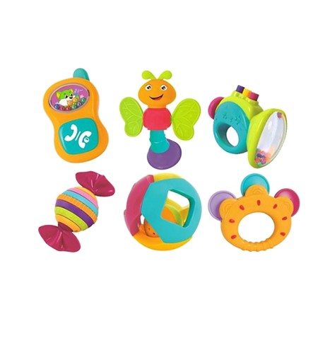مجموعة لعب خشخشة الأطفال 6 قطع