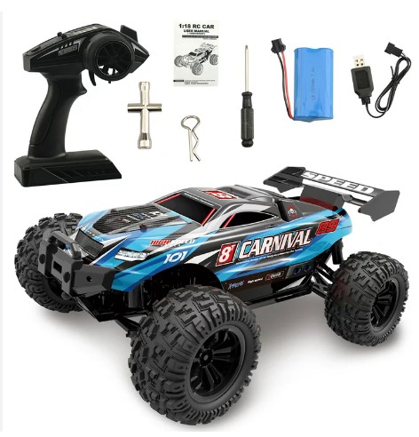 سيارة سباق للطرق الوعرة مع جهاز تحكم عن بعد