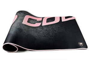 أرضية ماوس أرينا اكس / قماش / مانع للانزلاق / مقاوم للماء / 5 مم سميك / وردي / كبير جدًا (XL)