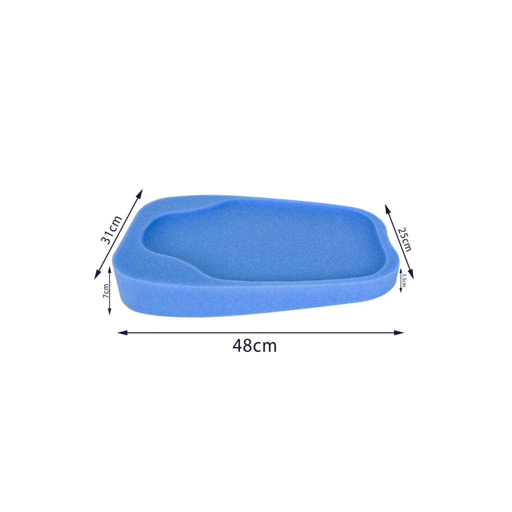 سيفي بيبي حوض الاستحمام الاسفنجي للأطفال لون ازرق 