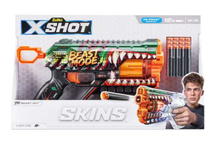 مسدس اكس شوت سكينز 12سهم