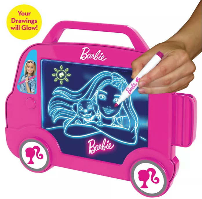 لوحة رسم باربي كامبيرفان المضيئة