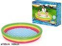 مسبح نفخ 3 طبقات ملون بقاعدة نفخ152X30 سم