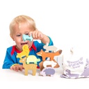 مجموعة الحيوانات الخشبية من بيتيلو