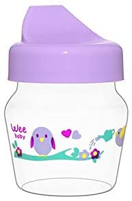 زجاجة رضاعة صغيرة من البولي بروبيلين من وي بيبي 30 مل - قطعة واحدة
