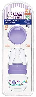 زجاجة رضاعة صغيرة من البولي بروبيلين من وي بيبي 30 مل - قطعة واحدة