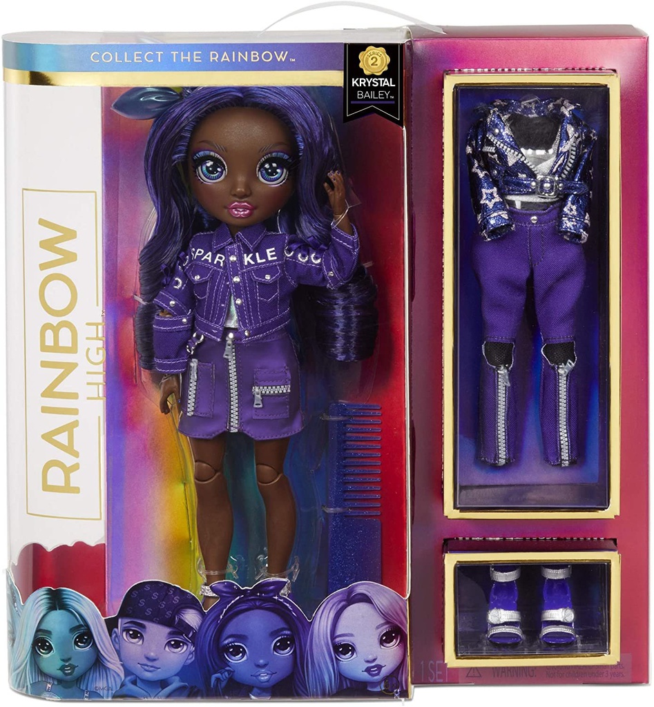 Rainbow High Fashion Doll- Krystal Bailey (Indigo) Series-2