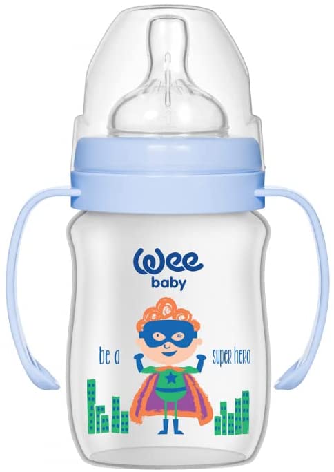 زجاجة من مادة البولي بروبيلين ذات رقبة واسعة من وي بيبي كلاسيك بلس  1 قطعة