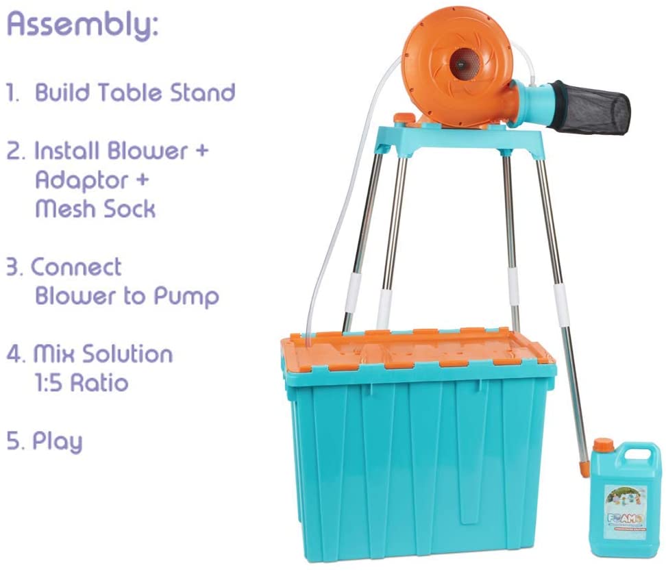 جهاز لعمل رغوة فوم  لأعياد الميلاد أو الاحتفالات أو أي يوم تريد فيه حفلة إسفنجية رائعة، لون أبيض من ليتل تايكس  