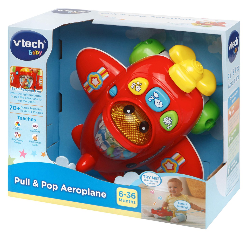 PULL &amp; POP AEROPLANE (VTUK)