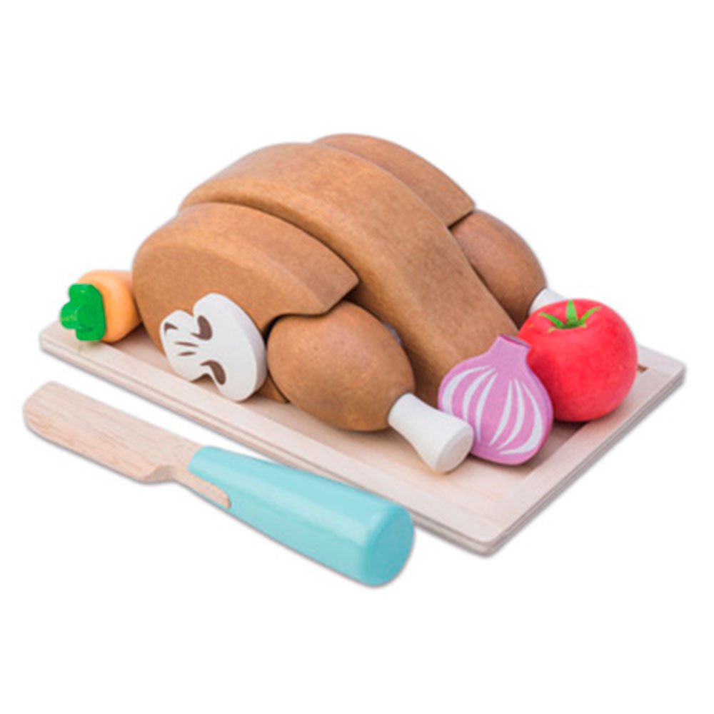 مجموعة دجاج المشوي صينية وسكين