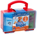 Worker Firefighter with red luxury lunch surprise box  - From Blippi