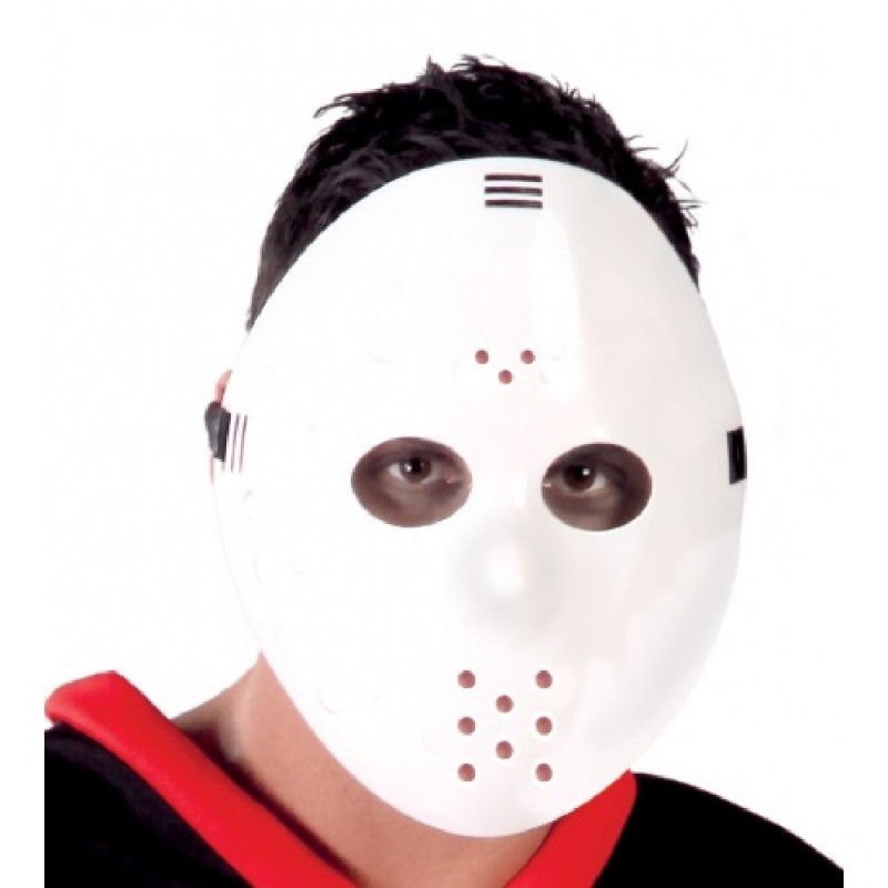 WHITE HOCKEY MASK PVC