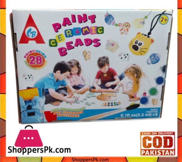 Ceramic beads paint for children