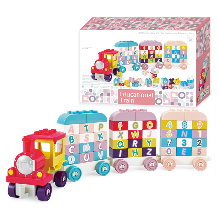 Building and installing a 65-piece train toy