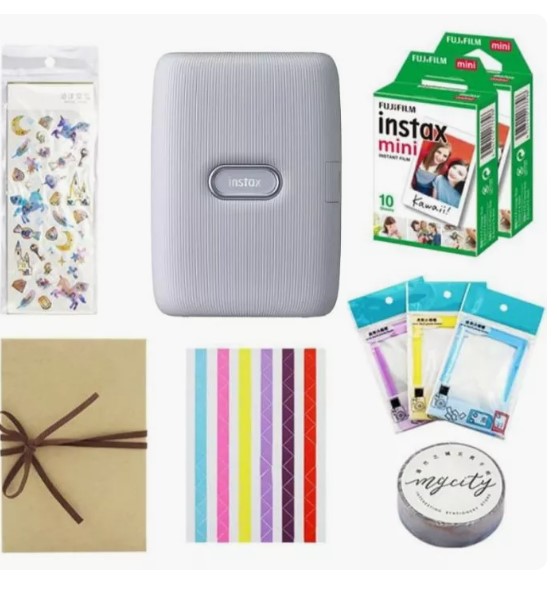 Fujifilm Instax Mini Link Smartphone Printer - Gray White