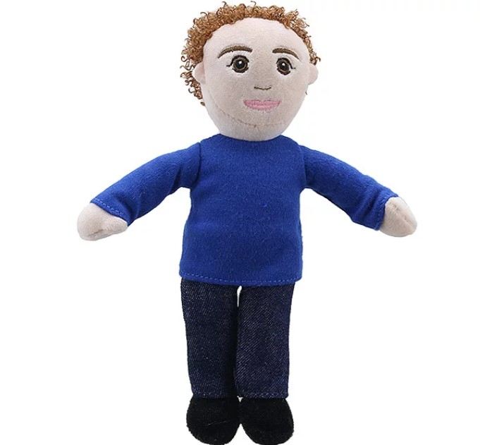 Finger puppet house Hairy hair 20 cm
