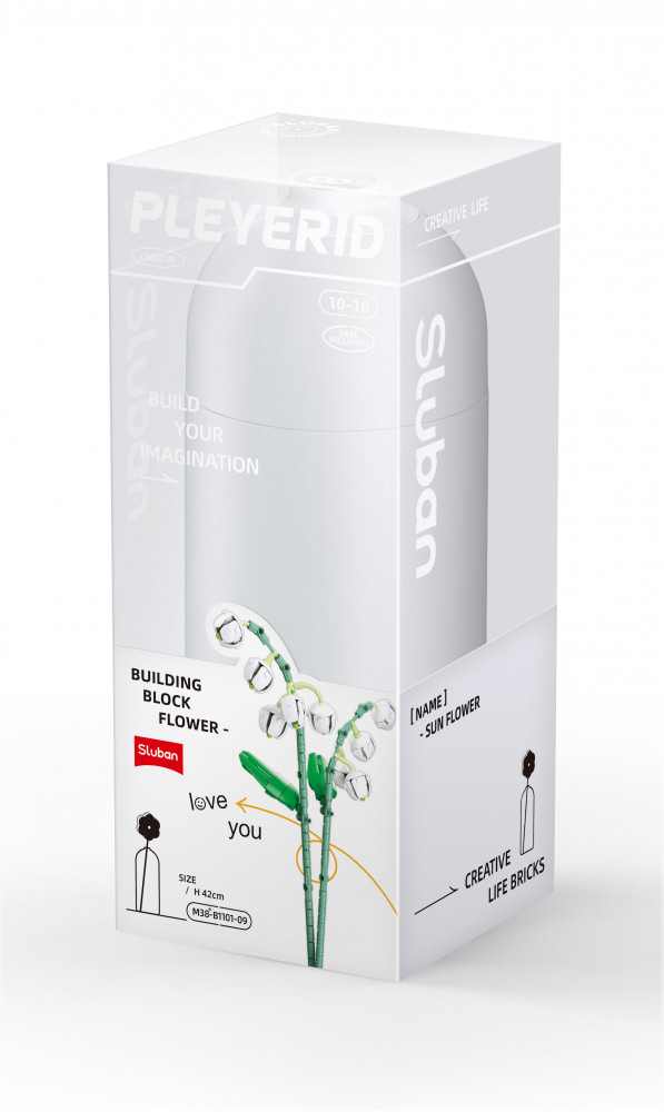 سلوبان قطع تركيب مزهرية - 245 قطعة