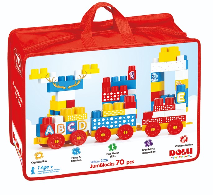 Dolo Train Blocks 70 pcs