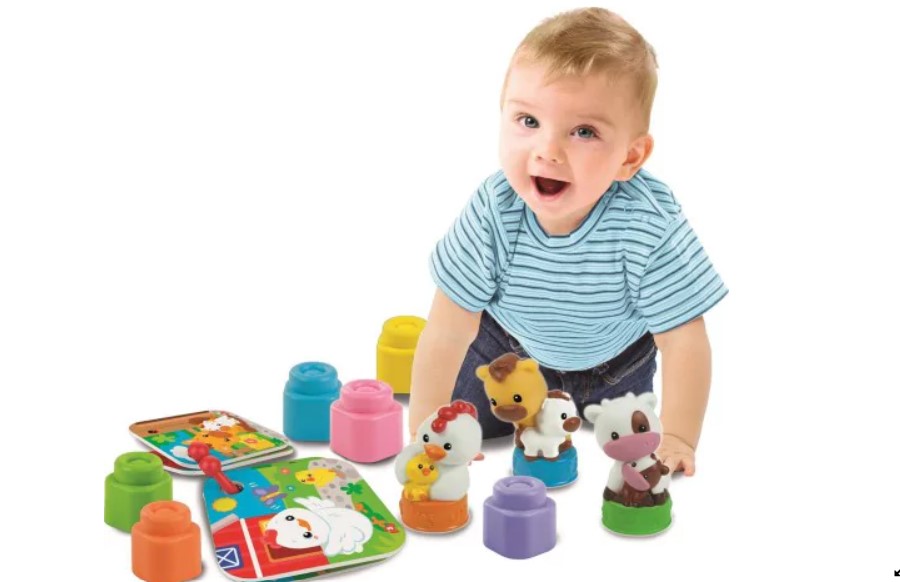 Clementoni - Animal Farm and Rubber Cubes