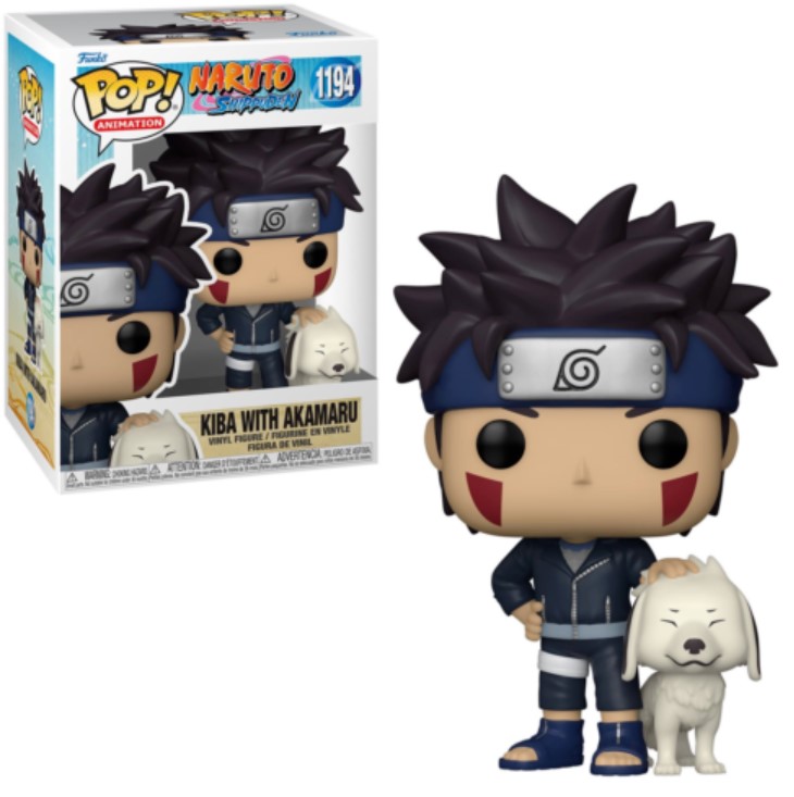 Funko Pop Anime Naruto Shippuden-1194- Kiba with Akamaru