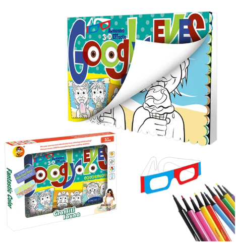 ألعاب صغيرة الحجم صورة ثلاثية الأبعاد رسم اللوحة كتب