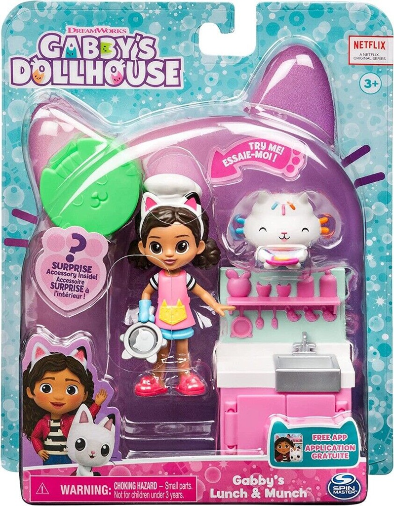 Gabby Cat Dollhouse and Cooking Set